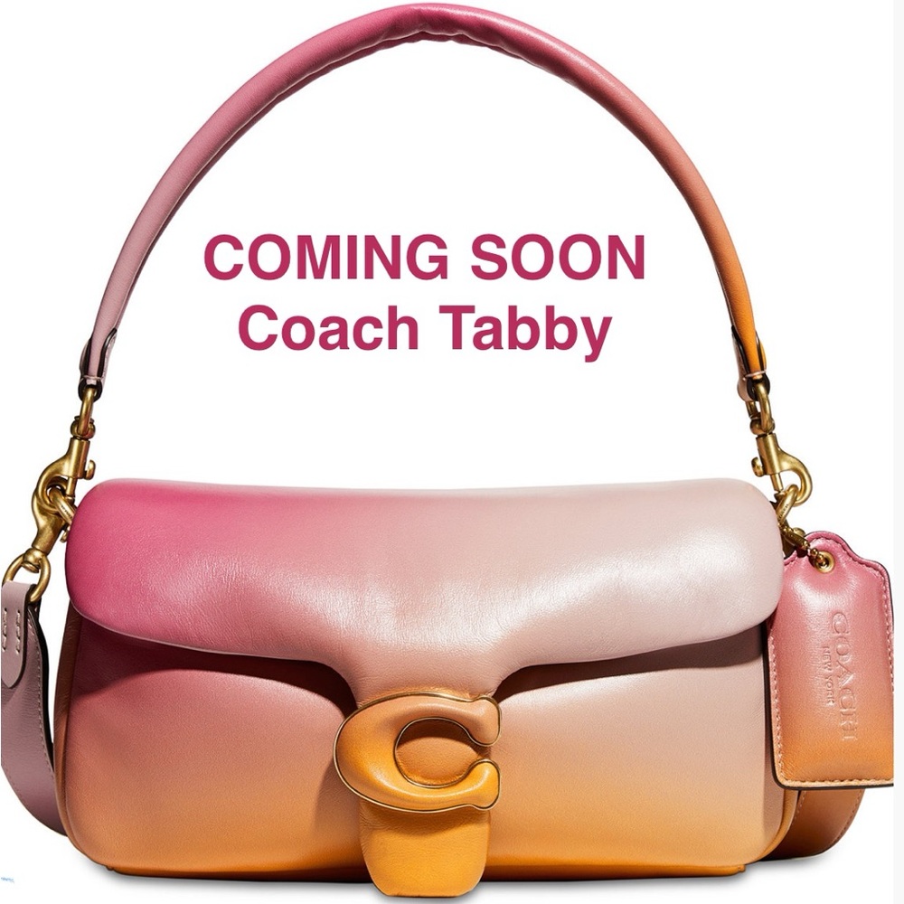 💕💕COMING SOON - Coach Tabby Gradient Pink and Orange Bag